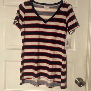 NWT Lularoe Christy XS red, white & blue stripes